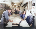 Navy Operations Room aboard USS Ancon while at Oran, French Algeria, 3 Jul 1943