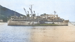 USS Proteus with a submarine, Holy Loch, Scotland, United Kingdom, 1962