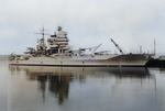 USS New Mexico at the Puget Sound Navy Yard, Bremerton, Washington, United States, 24 Apr 1940