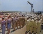 Commissioning ceremony of USS New Jersey, Philadelphia Navy Yard, Pennsylvania, United States, 23 May 1943, photo 02 of 25