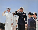 Commissioning ceremony of USS New Jersey, Philadelphia Navy Yard, Pennsylvania, United States, 23 May 1943, photo 23 of 25