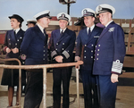 Commissioning ceremony of USS New Jersey, Philadelphia Navy Yard, Pennsylvania, United States, 23 May 1943, photo 24 of 25