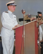 Commissioning ceremony of USS New Jersey, Philadelphia Navy Yard, Pennsylvania, United States, 23 May 1943, photo 14 of 25