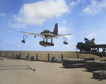 Kingfisher aircraft being launched from a catapult aboard USS New Jersey, date unknown