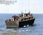 Higgins 78-foot PT Boat photographed 26 Jan 1943 by Higgins Industries in New Orleans, Louisiana before delivery to the US Navy. This boat went on to serve as PT-200 and spent her career as a training boat. Photo 6 of 6