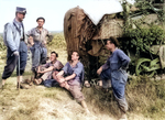 Philippe Leclerc speaking to soldiers, 1944