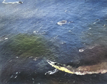 German submarine U-172 under attack by Lt(jg) James Ogle from Composite Squadron VC-19 flying from USS Bogue, 13 Dec 1943. Note approaching destroyer, probably USS Osmond Ingram.