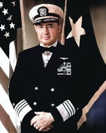 Portrait of Admiral J.J. Clark on the occasion of his retirement, 1953. Photo 2 of 2.