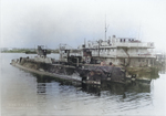 USS S-27, USS S-46, and USS S-29 at the Submarine Base, Groton, Connecticut, United States, 2 Jan 1924