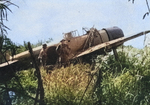 Abandoned A6M3 aircraft on a South Pacific island, early 1943; from the 15 Apr 1943 issue of US Navy Naval Aviation News