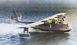 XPB2Y-1 prototype aircraft taxiing on water, 1938