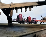 F4U-4 Corsair aircraft of US Marine Corps squadron VMA-332 aboard USS Bairoko, off Korea, 27 Jul 1953