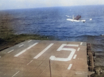 FR-1 Fireball fighter of US Navy squadron VF-41 launching from escort carrier USS Bairoko, 1946