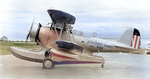 United States Coast Guard JF-2 Duck aircraft at rest, late 1930s