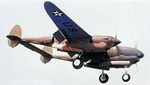 P-38 Lightning in flight, 1940-1942