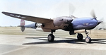 P-38H Lightning aircraft at rest, Jul 1943