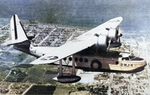 JRS-1 aircraft of US Marine Corps VMJ-1 squadron in flight, late 1930s; seen in Mar/Apr 1987 edition of US Navy publication Naval Aviation News