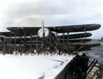 SOC-3A Seagull parked on escort carrier Long Island