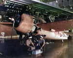 F4F-3 Wildcat undergoing maintenance in USS Enterprise