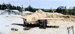 Captured MXY7 Ohka Model 11 aircraft I-18, Yontan Airfield, Okinawa, Japan, Apr 1945, photo 4 of 7