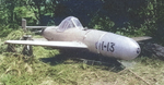 MXY7 Ohka Model 11 aircraft I-13, captured by Americans at Yontan airfield, Okinawa, Japan, Apr 1945, photo 1 of 2