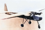 TDN-1 drone in flight, 1943; seen in Jan 1981 issue of US Navy publication Naval Aviation News