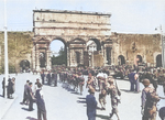 US troops marching into Rome, Italy, 4 Jun 1944