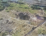 Aerial view of barren Tokyo, Japan, circa Aug 1945, photo 2 of 2