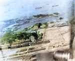 Aerial view of the naval base at Yokosuka, Japan, 18 Apr 1942, photo 2 of 2; photo taken by one of the Doolittle raiders