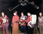 Operation Jedburgh personnel preparing for their delivery into France via a B-24 aircraft, Area T, RAF Harrington, Kettering, Northamptonshire, England, United Kingdom, circa 1944