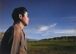 Japanese-American Tom Kobayashi at the south fields of Manzanar Relocation Center, California, United States, 1943