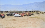 Impounded cars owned by Japanese-Americans, Manzanar Relocation Center, California, United States, 2 Apr 1942