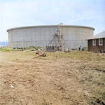 Construction of the water storage tank at Jerome War Relocation Center, Arkansas, United States, 16 Nov 1942