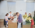 Workers at Office Service Section of Jerome War Relocation Center, Arkansas, United States, 18 Nov 1942