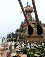 The Japanese delegation arriving aboard USS Missouri, Tokyo Bay, Japan, Photo 2 of 7