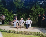 Winston Churchill, Harry Truman, and Joseph Stalin at the Potsdam Conference, Germany, 28 Jul 1945, photo 3 of 3