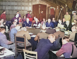 Stalin, Churchill, Attlee, Truman, and others at the Potsdam Conference, Germany, 19 Jul 1945, photo 2 of 4