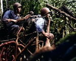 US Army infantrymen fighting in the jungles of Vella Lavella, Solomon Islands, 13 Sep 1943