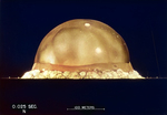 Early stage of the nuclear explosion during Operation Trinity, 16 Jul 1945