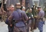 Arrested Jewish department heads of the Brauer helmet factory, Warsaw, Poland, shortly after 1700 hours on 24 Apr 1943, photo 2 of 2