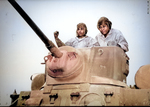 Two African-American United States Marine Corps recruits training with a light tank, Montford Point Camp, North Carolina, United States, Apr 1943