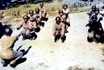 African-American nurses of the US Army Nurse Corps working out at a camp in Australia, Feb 1944