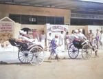 African-American servicemen riding rickshaws in India, Jul 1943