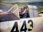 US Army 99th Fighter Squadron African-American pilot 1st Lt. Lee Rayford in the United States, 1945