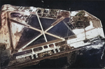 Aerial view of Naval Air Station New York, Brooklyn, New York, United States, seen in Jan 1948 issue of US Navy publication Naval Aviation News