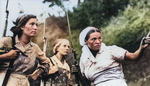 Three female guerilla fighters in the Soviet Union, 1940s