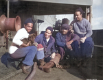 African-American US Merchant Marine sailors R. C. Woods, A. M. Mulzac, W. B. Shepard, and S. O