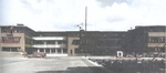 The administration building at Pearl Harbor Naval Shipyard, Oahu, US Territory of Hawaii, date unknown