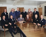 US and British leaders aboard US President Harry Truman