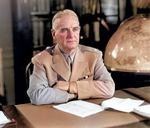 William Donovan at his desk, 1940s